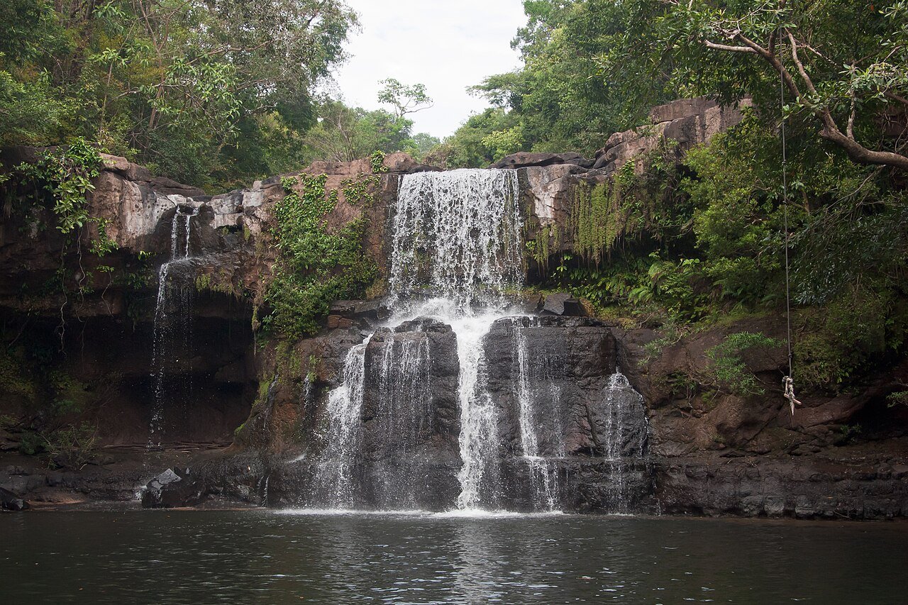 Waterfall in the interior of Koh Kut (island), Koh Kood, Thailand.